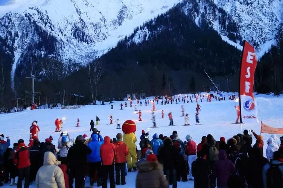 Domaine débutant du Tourchet ski resort - France
