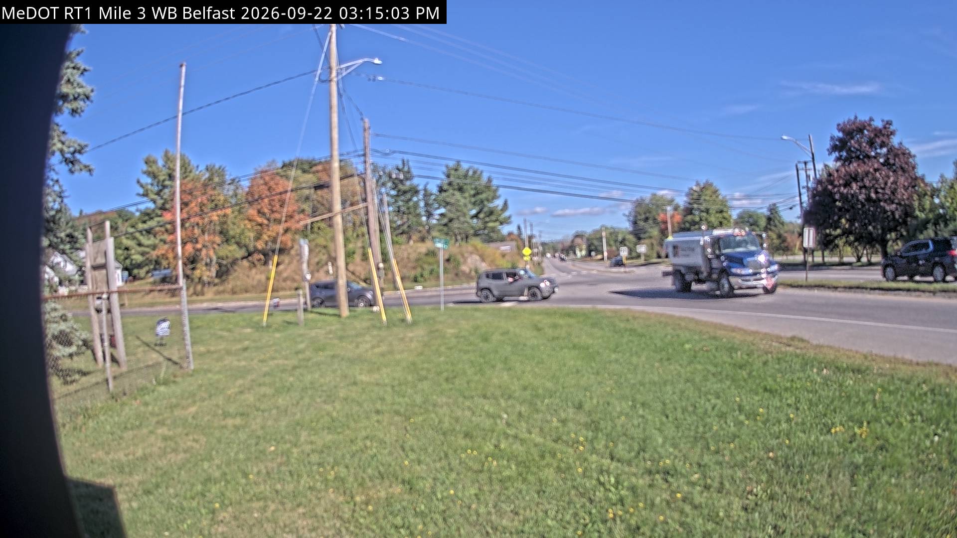 Rt1 Mile 3 SB (Belfast) road camera