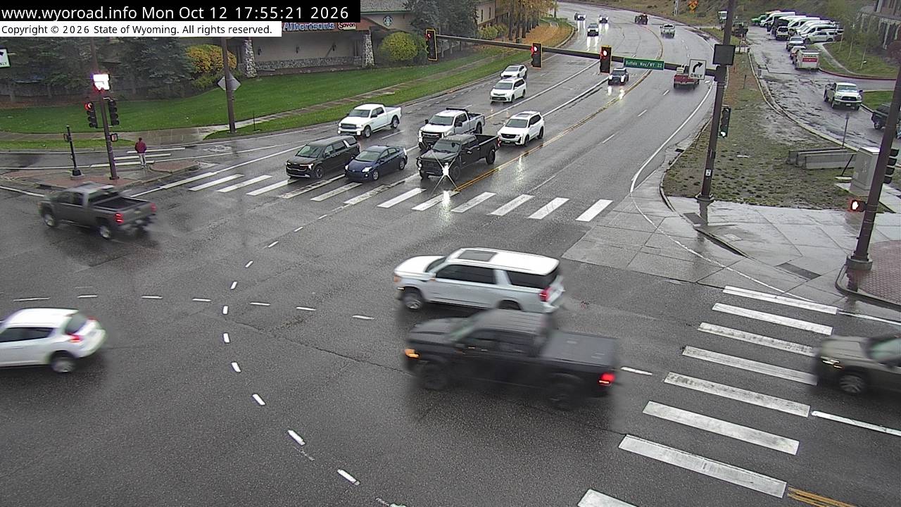 US 89 / WYO 22 Junction — Northbound Broadway road camera