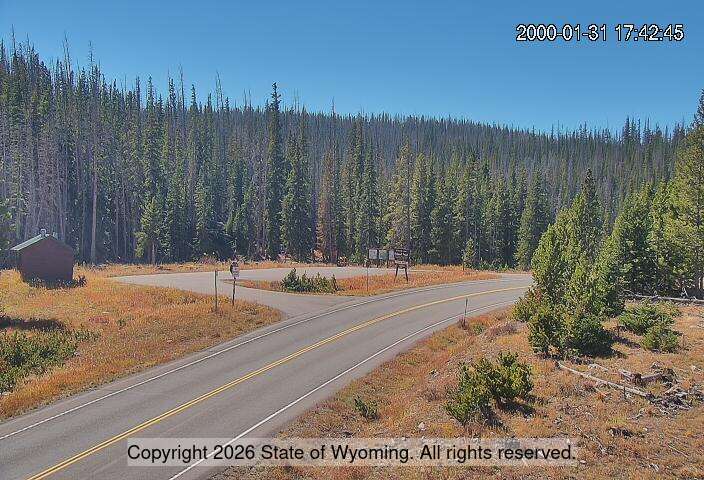 WYO 130 Green Rock Trailhead road camera