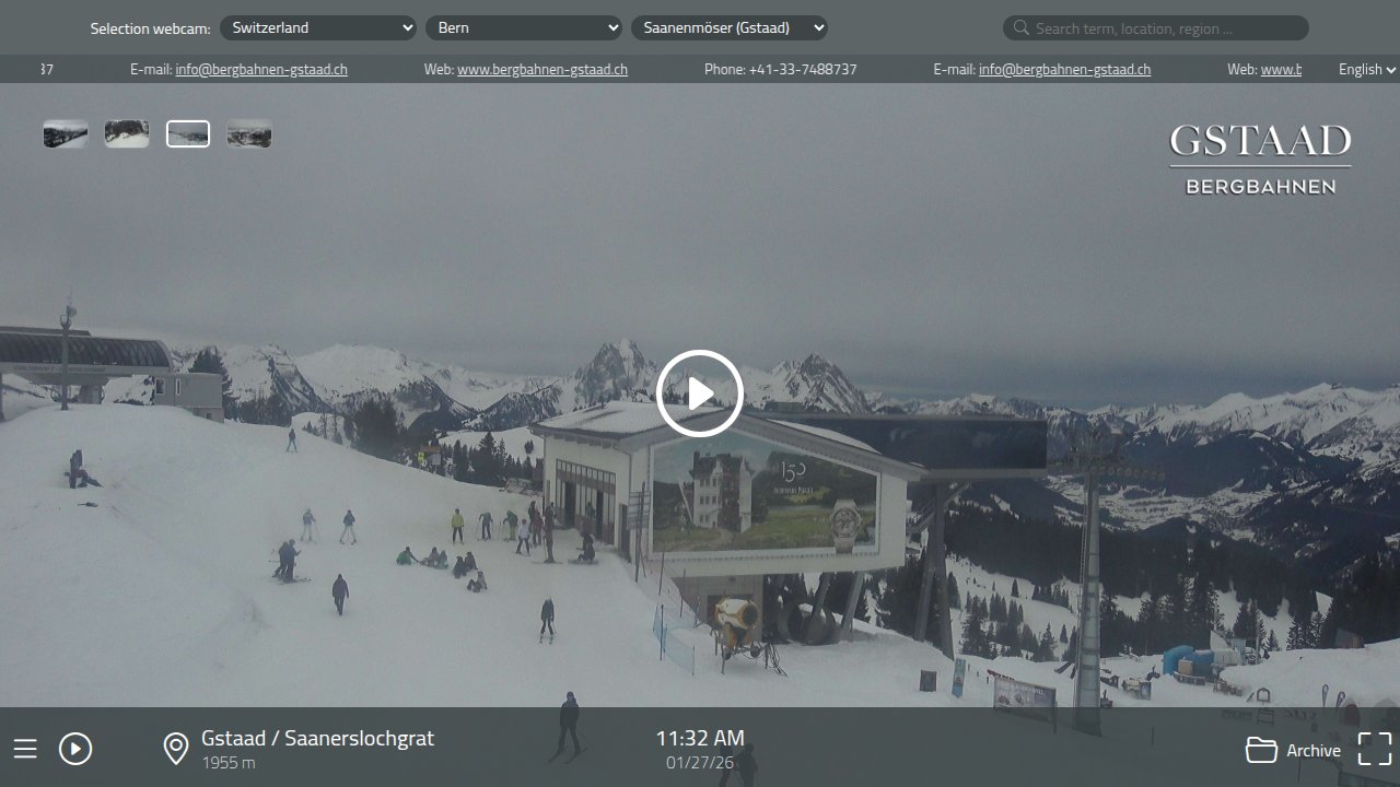 Glacier 3000 - Les Diablerets webcam — Saanerslochgrat